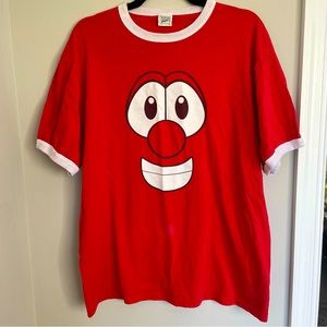 Vintage Veggie Tales Bob the Tomato Baseball Shirt - Size XL